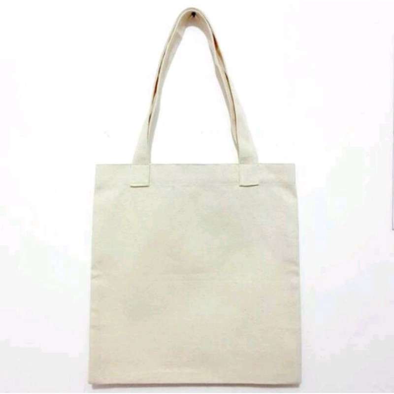 Harga tote bag blacu polos sale