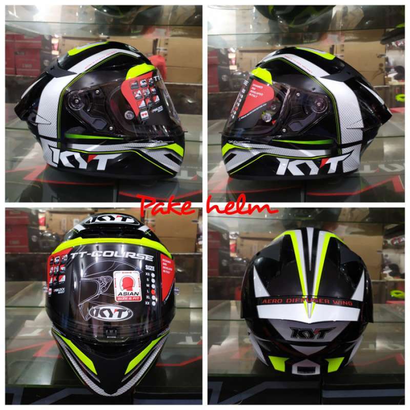 Jual Helm Kyt Tt Course Grand Prix Black Yellow Helm Kyt Full Face Online Oktober 2020 Blibli Com