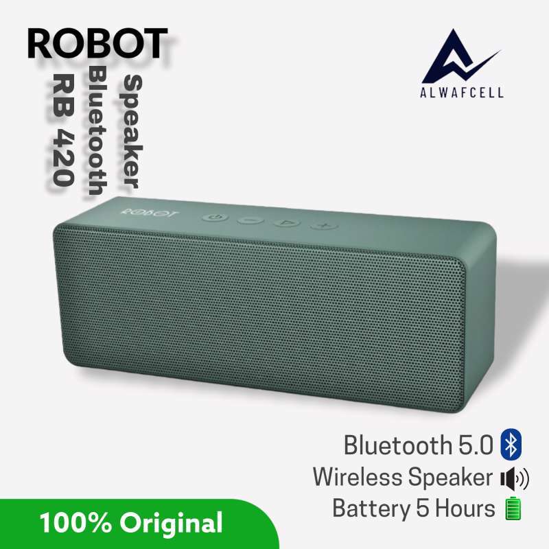 Speaker Bluetooth Robot RB420 Bluetooth 5.0 TWS Portable Audio Wireless Super Bass Mini Stereo Original Murah Harga Terjangkau
