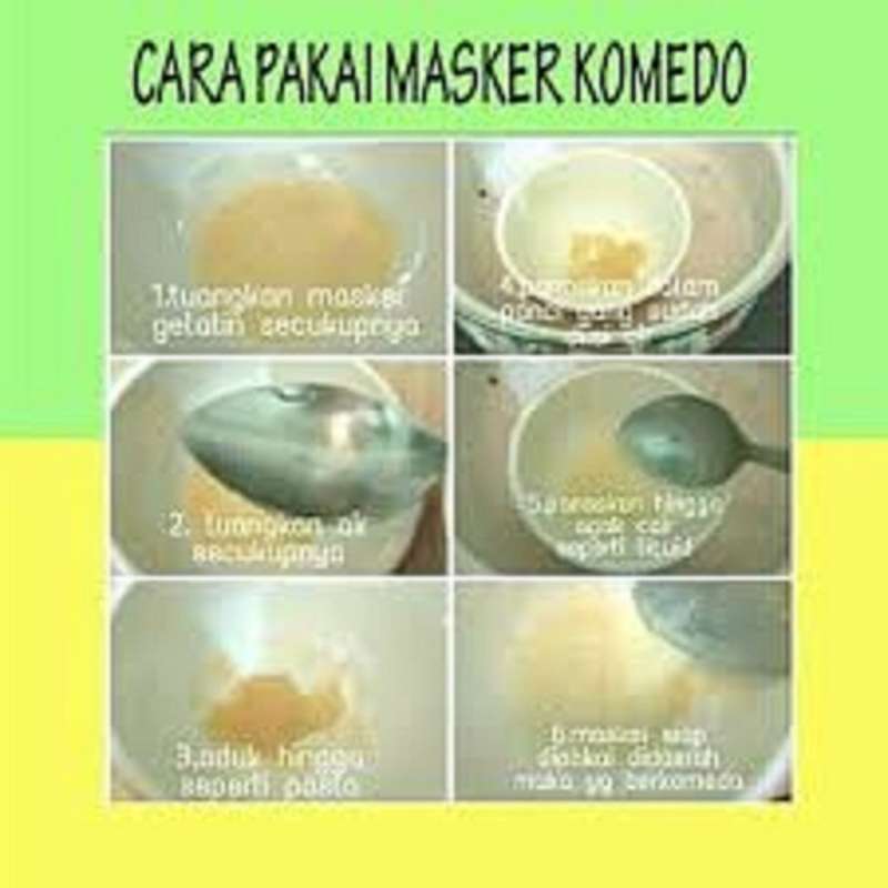 Cara memakai masker komedo