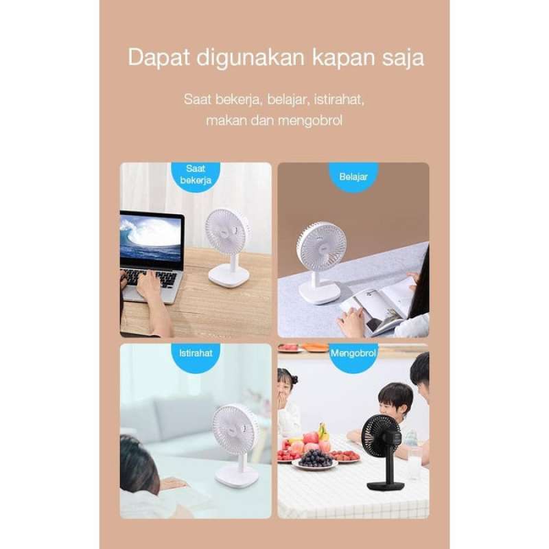 Jual Robot Rt Bf12 4000mah 6 Inches Oscillating Desktop Table Usb Fan Online Januari 2021 Blibli