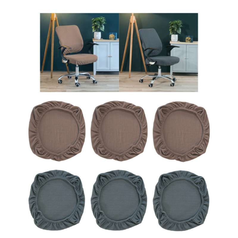 Jual 6x 15 16 5 Elastic Swivel Chair Seat Cover Stool Slipcover Office Bar Decor Online September 2020 Blibli Com