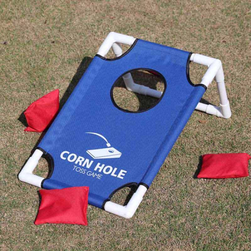 Game Set Corn Hole Bean Bag Toss Portable Outdoor Cornhole Throw Family Games 