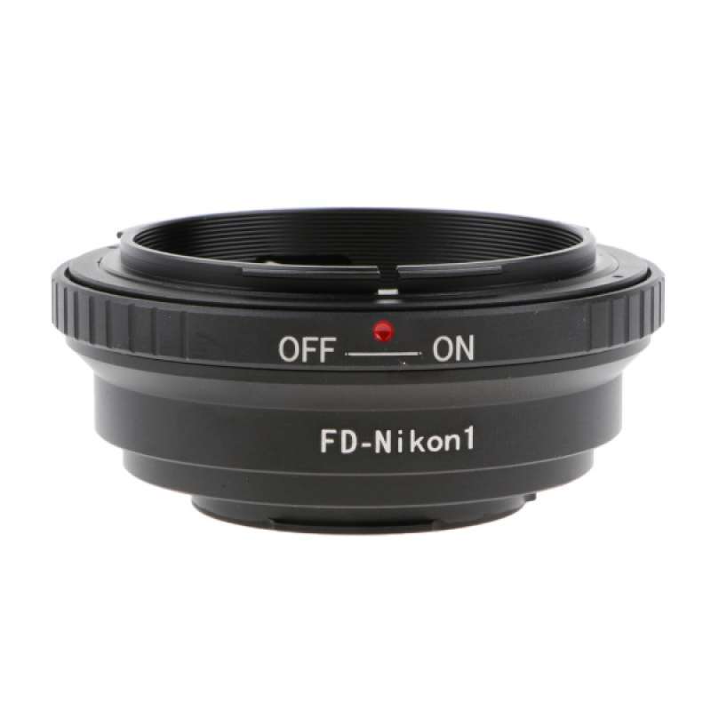 metal adapter ring for canon fd lens to nikon 1 mount camera body j1 v1 black