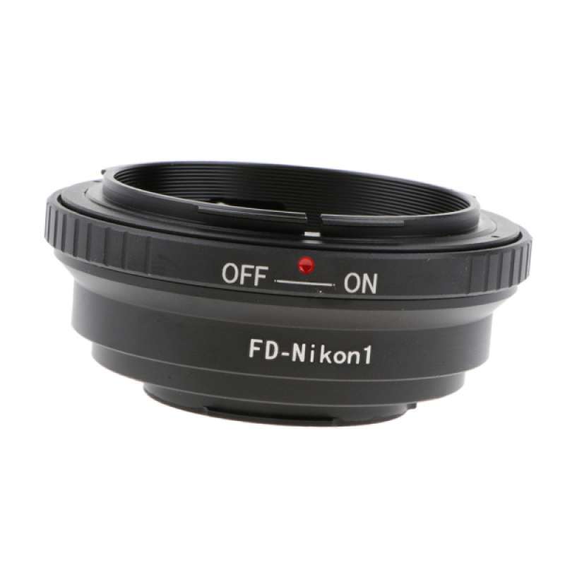metal adapter ring for canon fd lens to nikon 1 mount camera body j1 v1 black