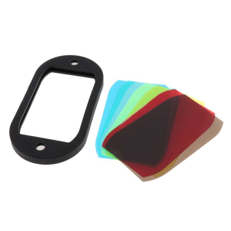 7 piece color correction lighting gel filter for canon nikon flash speedlite