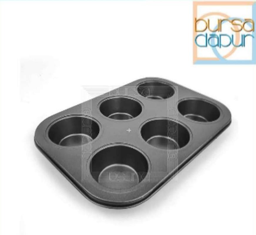 Jual Hm Loyang Kue Muffin Teflon 6 Cup Muffin Pan Online Desember 2020 Blibli