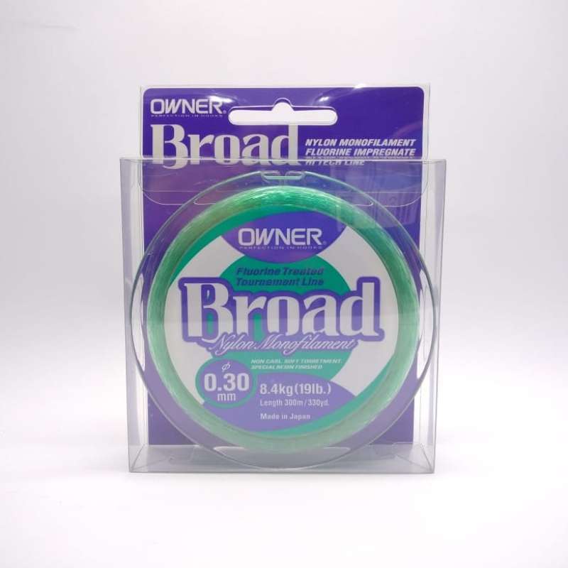 Promo Senar Pancing Owner Broad 0.30 mm 19 Lb 8.4 Kg 300 M BA01309