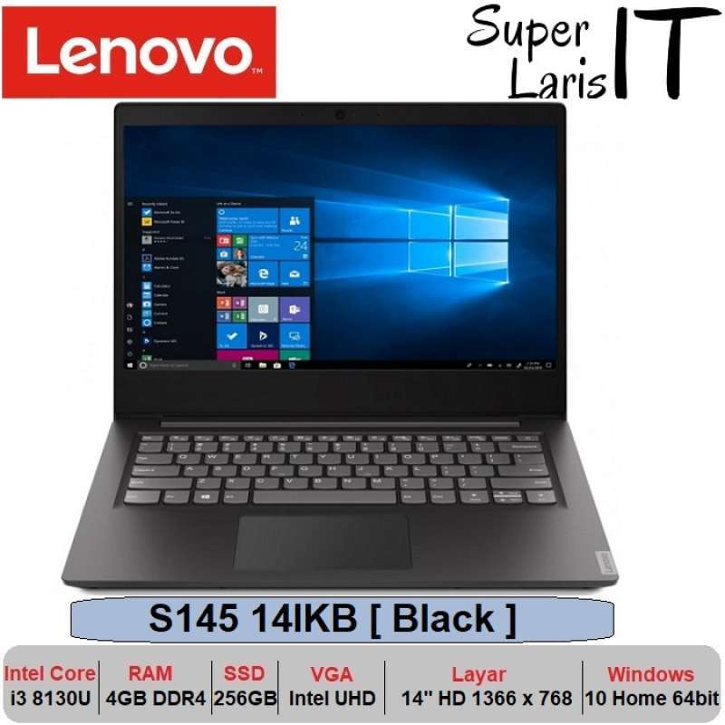 Jual Laptop Lenovo S145 14ikb Intel I3 8130u 4gb 256gb 14inch W10 Tas Resmi Online November 2020 Blibli