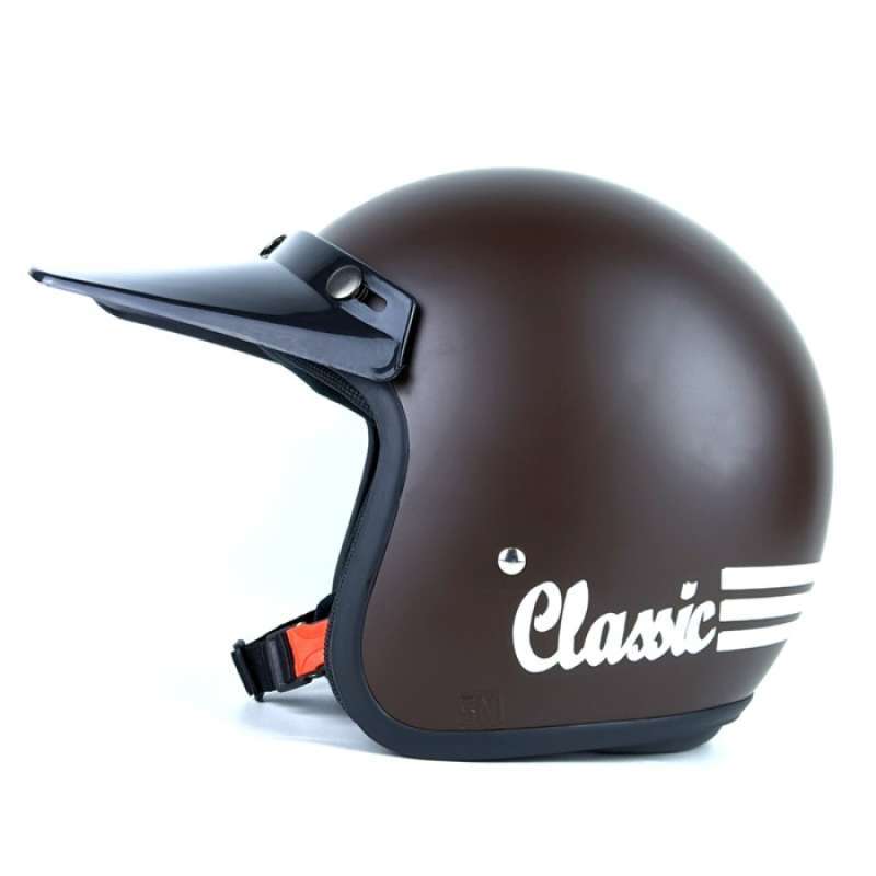 Promo Helm Motor Retro Pet Topi Panjang Hitam Tiger Pria Wanita