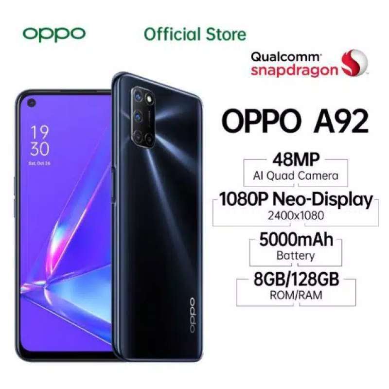 Jual Oppo A92 8gb 128gb Garansi Resmi Murah Mei 2021 Blibli