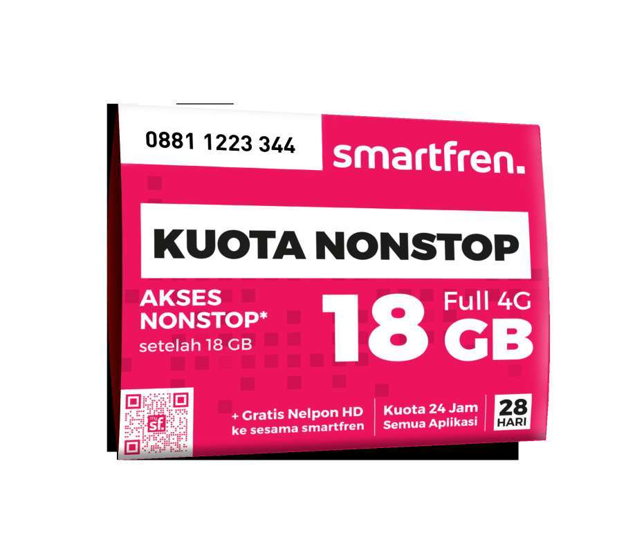 Jual Kartu Perdana Non Stop Smartfren 18 Gb Online Maret 2021 Blibli