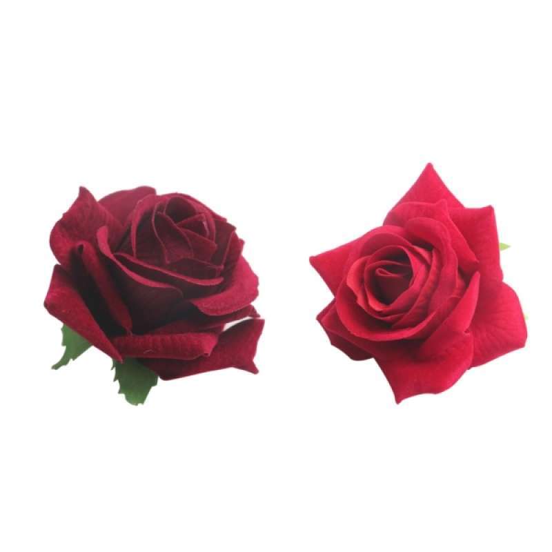 Jual Oem Fake Velvet Rose Flower Heads Wedding Parties Party Decor 20 Pcs Online Januari 2021 Blibli