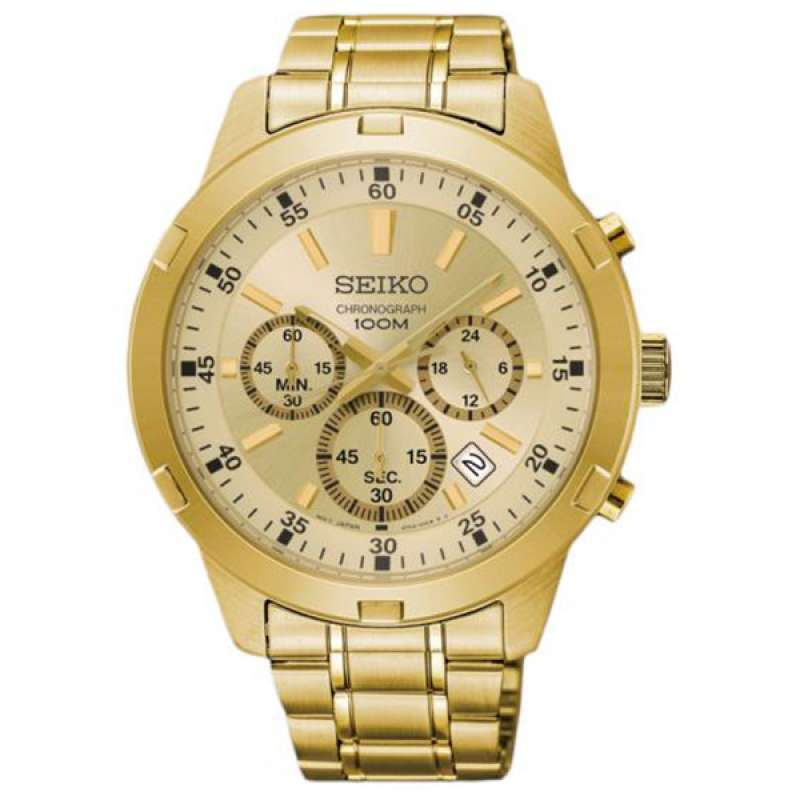 Promo Seiko SKS610P1 Chronograph Gold Dial Stainless Steel di Seller Raja  Jam Asli - Kota Jakarta Pusat, DKI Jakarta | Blibli