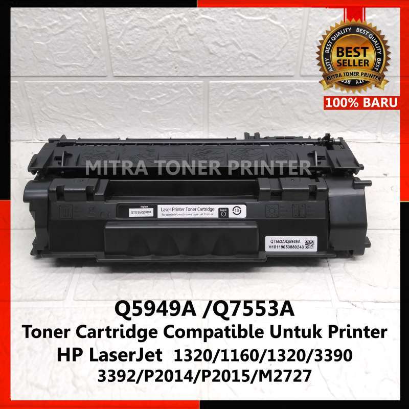 toner cartridge compatible untuk printer hp laserjet p2015 1320 compatible toner q5949a 49a 53a