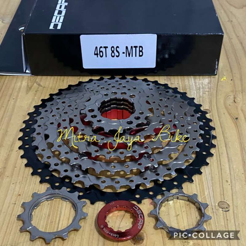 Jual Sprocket Cassette Decaf 8 Speed 11 46T di Seller Berkat Jaya