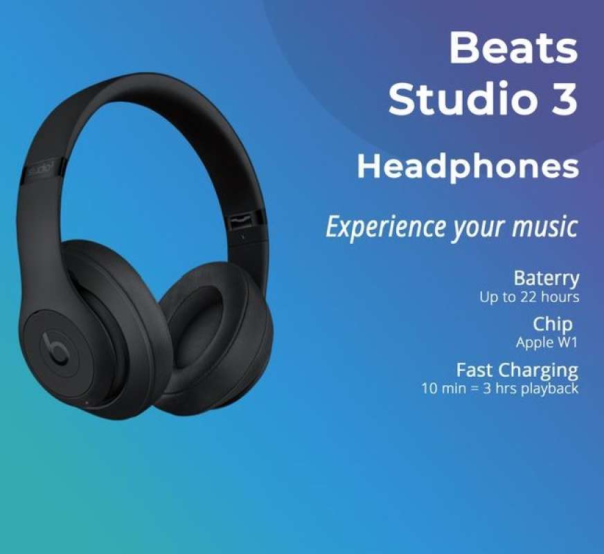 Jual Beats Studio 3 Over Ear Wireless 