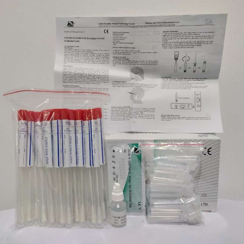 Jual Swab Antigen Covid 19 Test Kit Anhui Deepblue 1 Box Isi 25 Set Online Oktober 2020 Blibli Com