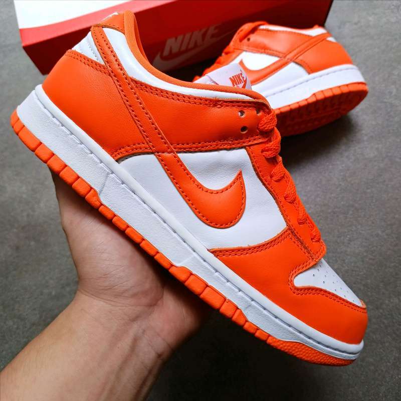 Nike Dunk Low SP Syracuse || white orange
