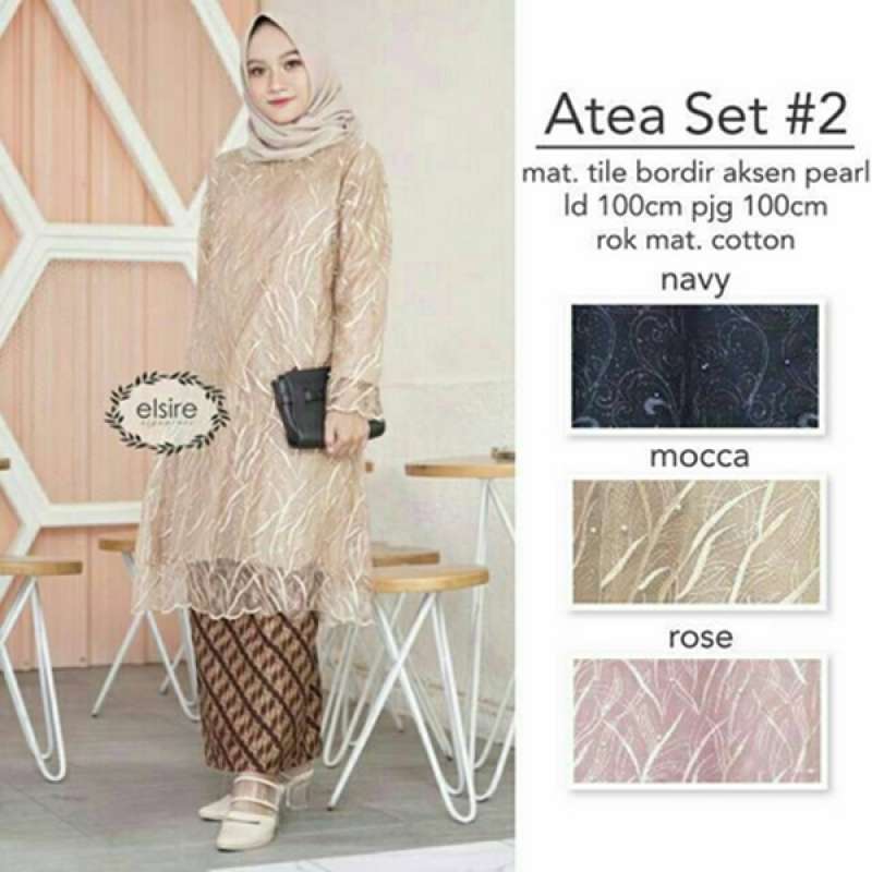 Jual Atea Set Tanyakan Stok Kebaya Tile Brokat Premium Rok Batik Solo Katun Ootd Kondangan Selepgram Terbaru Juni 2021 Blibli