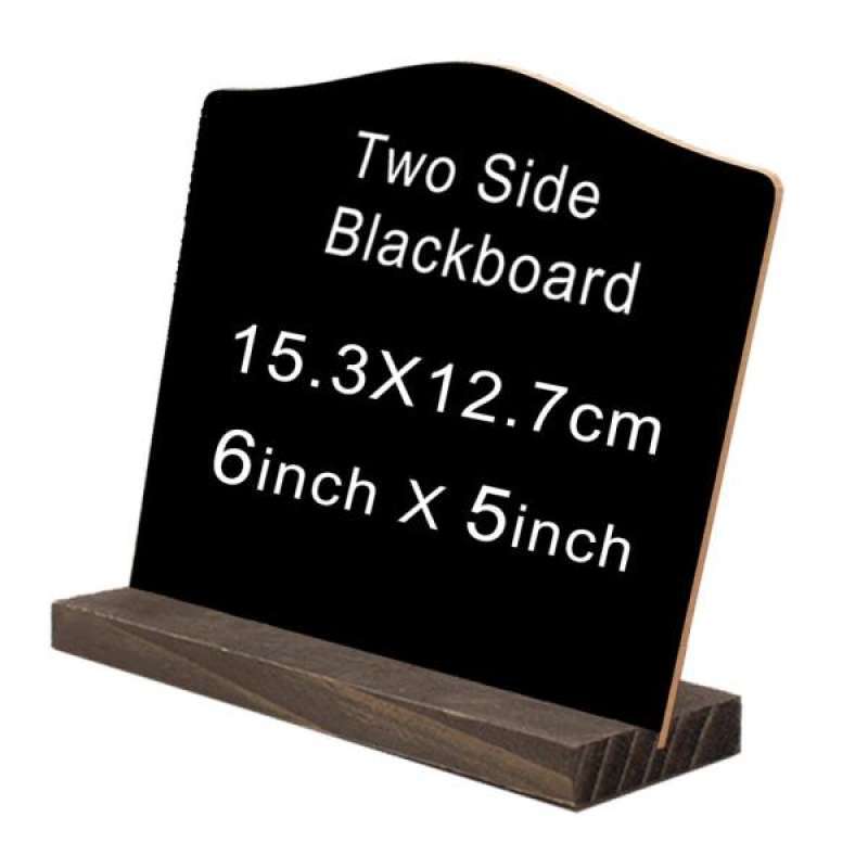 12pcs Wooden Mini Blackboard Wedding Party Table Chalkboard Sign Message Boards 