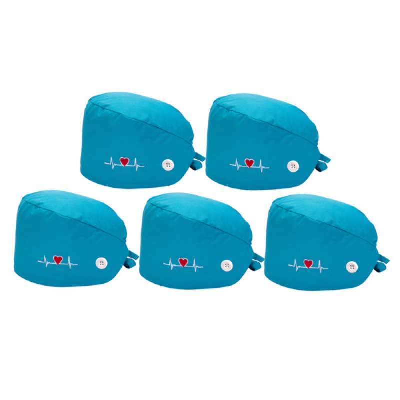 Jual 5Pcs Surgical Scrub Cap with Side 