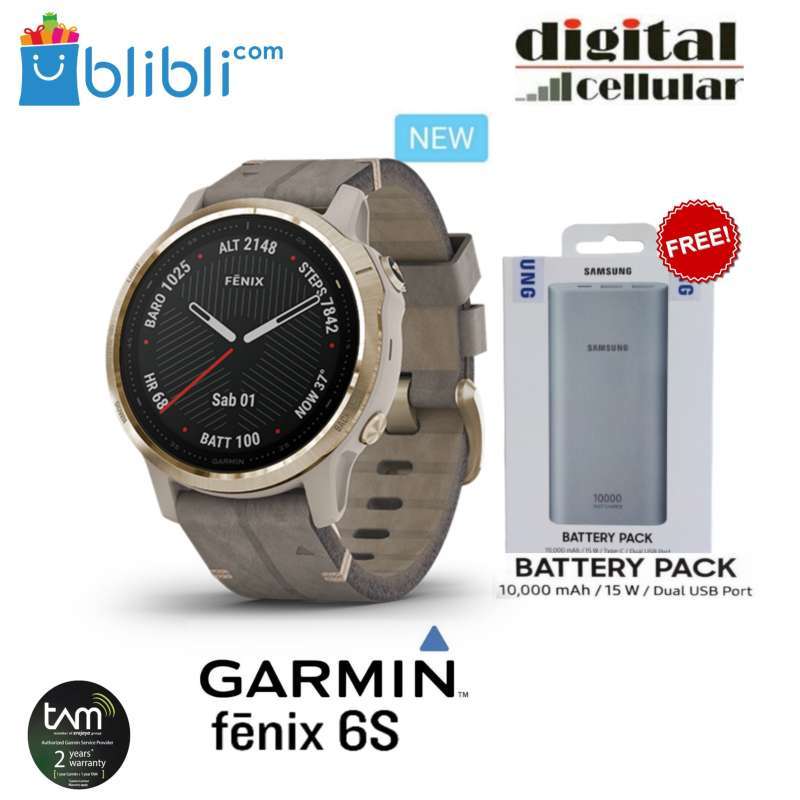 Jual Garmin Fenix 6s Free Powerbank Samsung 10000mah Online Januari 2021 Blibli
