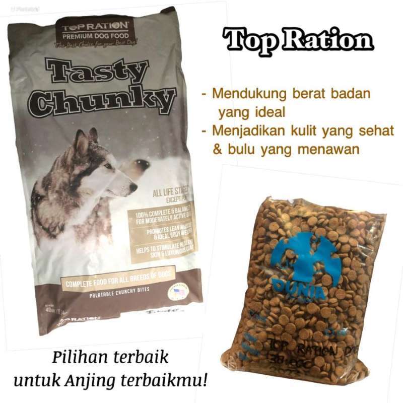 Jual Top Ration Tasty Chunky Dog Di Seller Dunia Pet Baturan