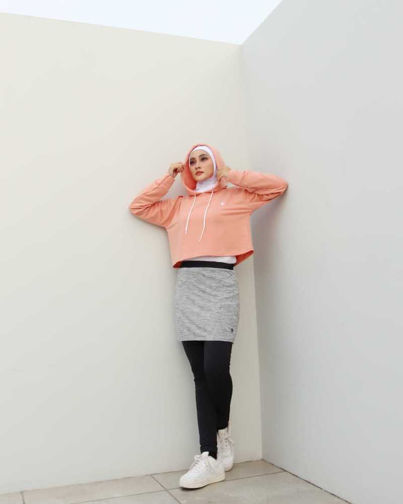 Baju hoodie outlet crop