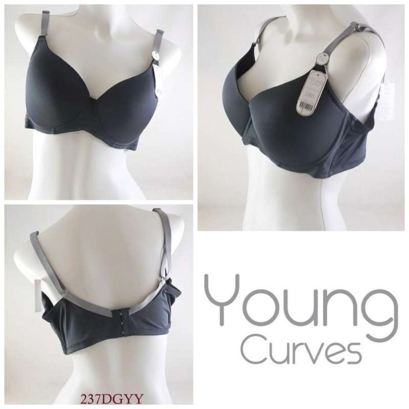 Bra 237 Young Curves by Young Hearts bigsize - Cream, 38D