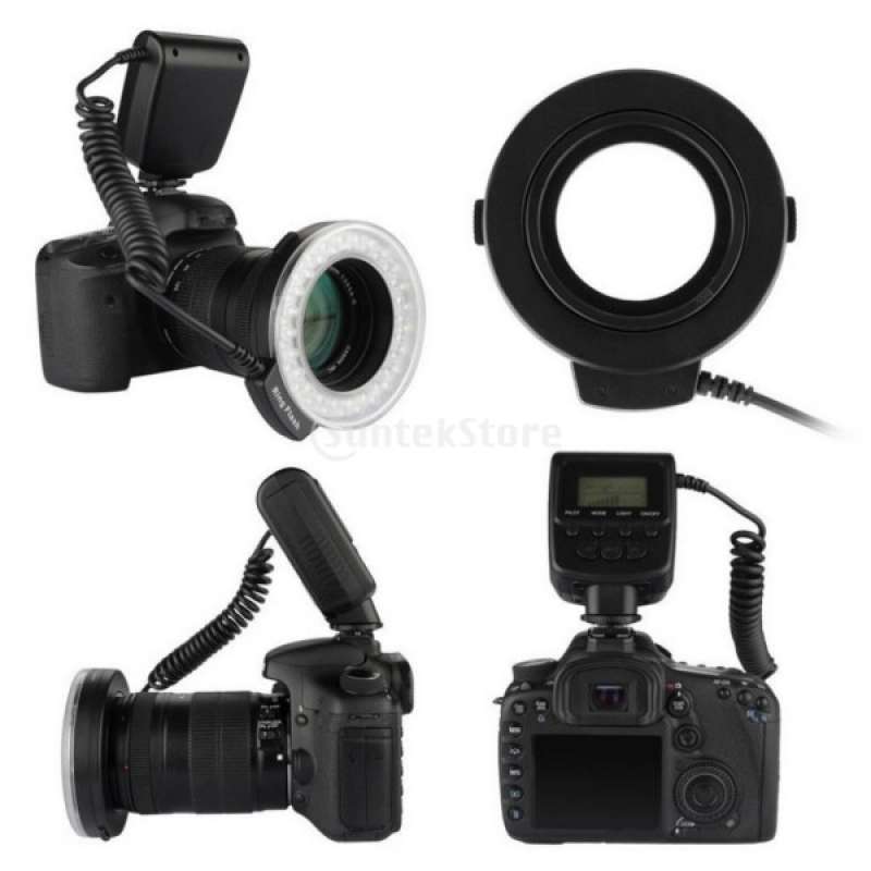 ld 48 led rf 550d dslr camera photo macro ring flash light for nikon canon
