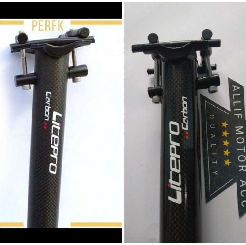 seatpost carbon sepeda lipat