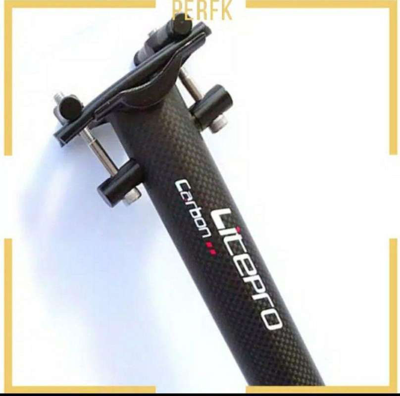 seatpost carbon sepeda lipat