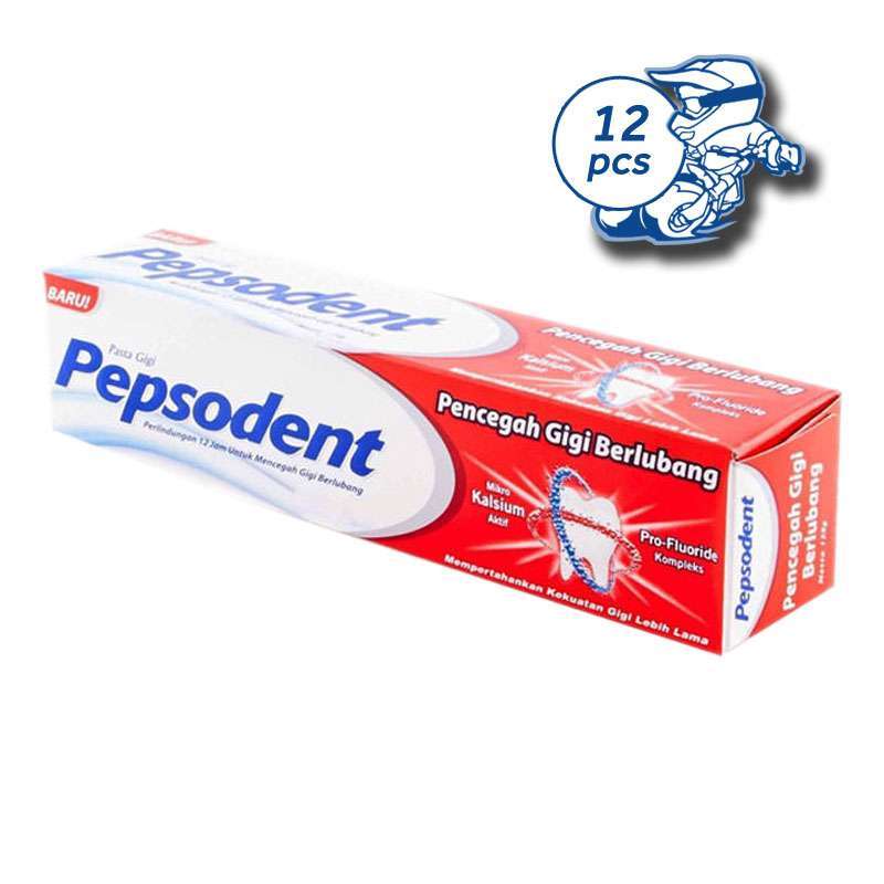 Jual Pepsodent Pencegah Gigi Berlubang Pasta Gigi 75 Gr X 12 Pcs 1 Pak Pepsoden Odol Online Desember 2020 Blibli