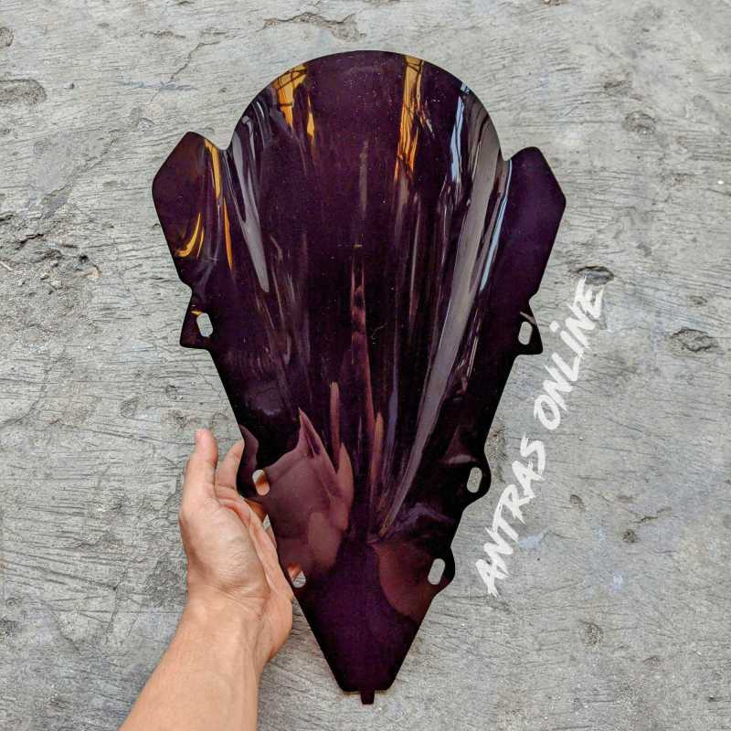 Promo windshield R15 v2 model jenong bening riben dan Hitam pekat