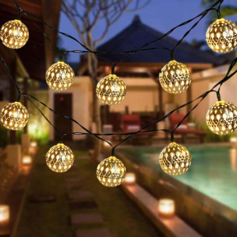 23ft 50 led solar power fairy garden lights string outdoor party wedding decor