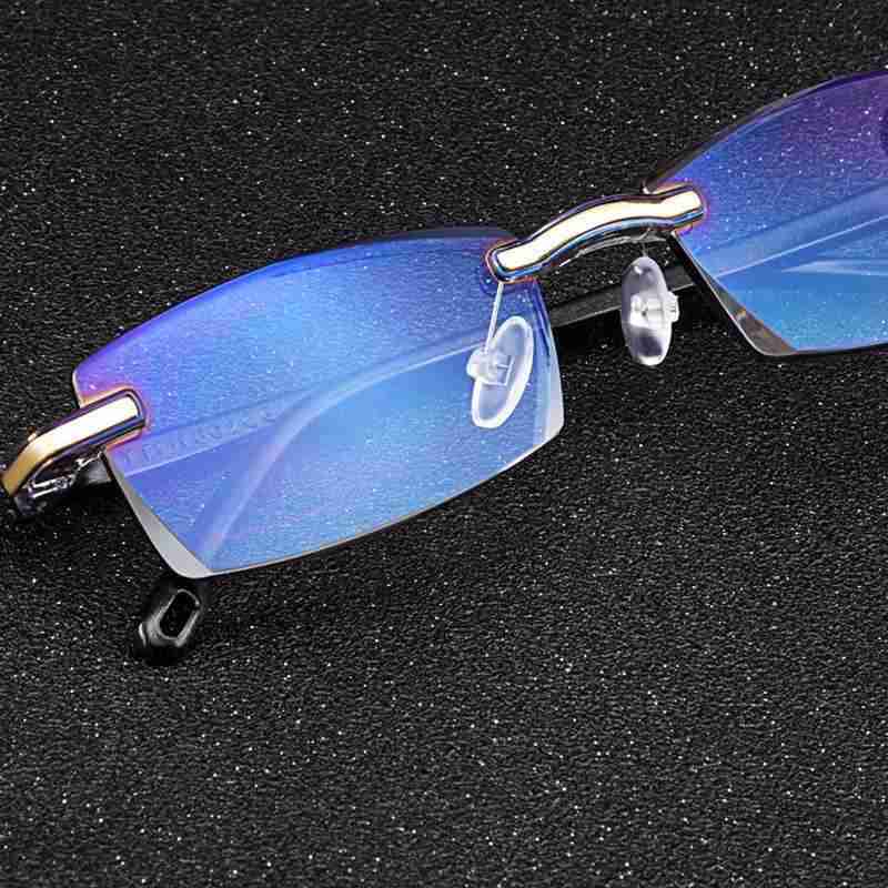 Jual Belmon Kacamata Baca Frameless Blue Film Reading Glasses Plus 1 641 Online Desember 2020 Blibli