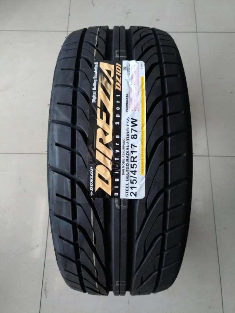 激安 ○215/45R17 DUNLOP DIREZZA DZ101 中古 1本 山あり 17年 ◇4
