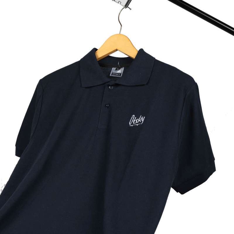 Otsky Kaos Polo Shirt Pria Kerah Series -10A POLO SHIRT NAVY S