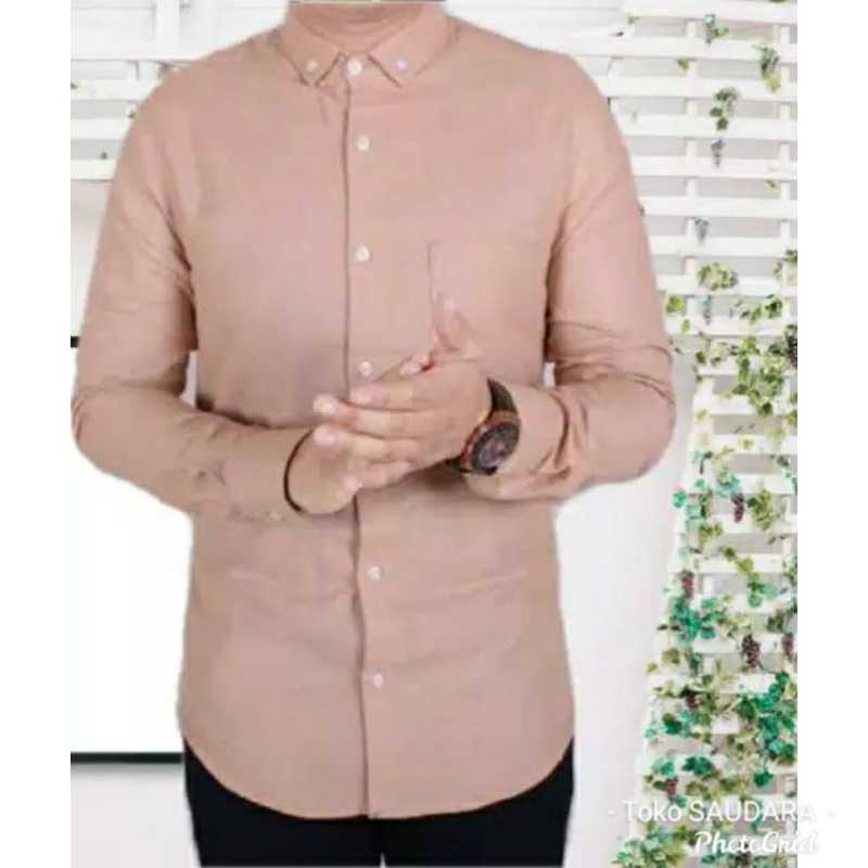 Jual Kemeja Formal Lengan Panjang Pria Mocca Terbaru Juni 2021 Blibli