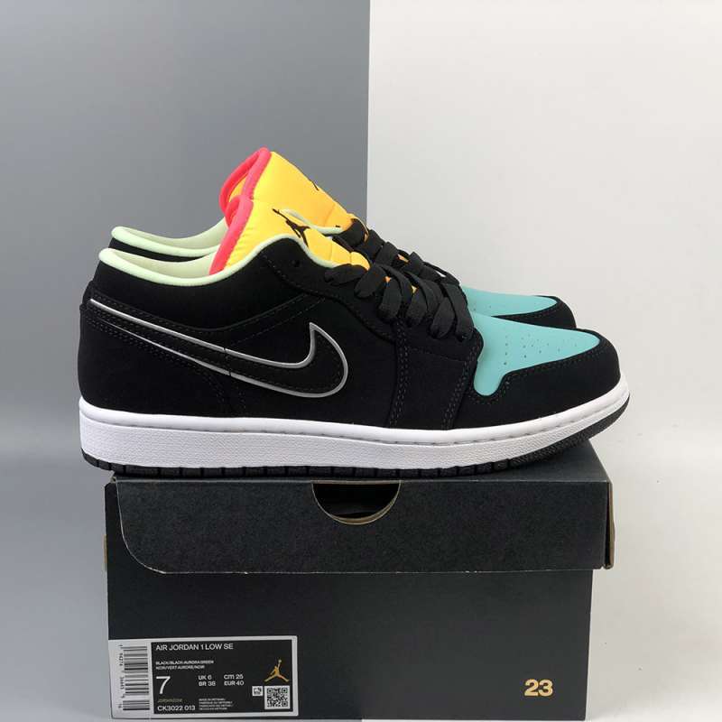 Air jordan 1 low se aurora green deals