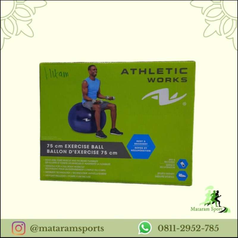 Athletic works fitness ball 75cm sales