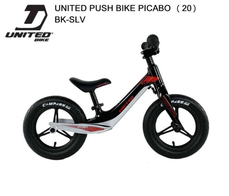 Jual United picabo push Balance bike Black di Seller Mom Kids