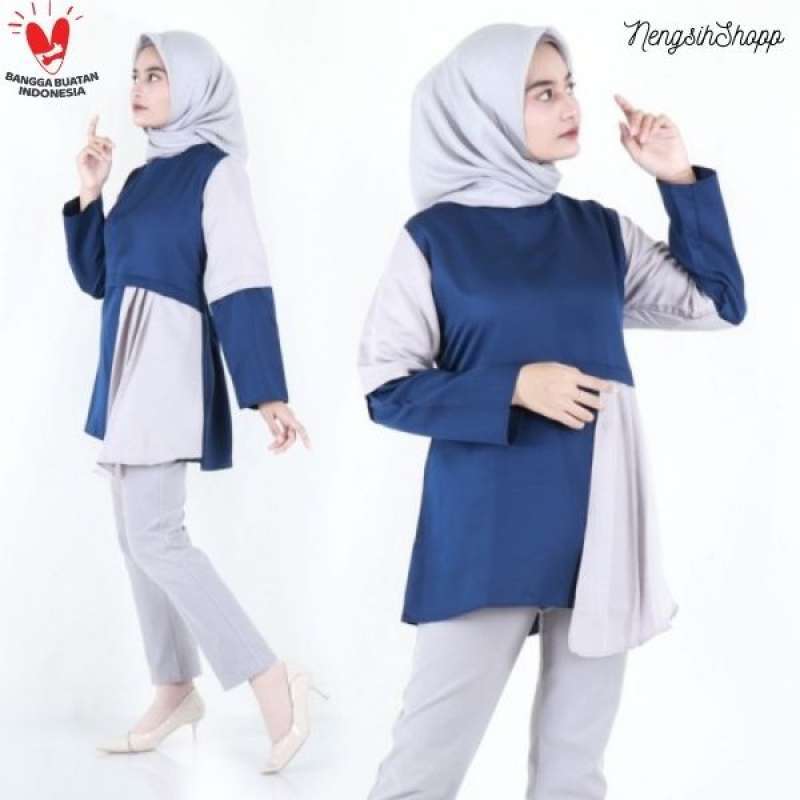Jual Blouse Wanita Lengan Panjang Fashion Muslim Baju Atasan Wanita Terbaru Karina Blouse Murah Mei 2021 Blibli