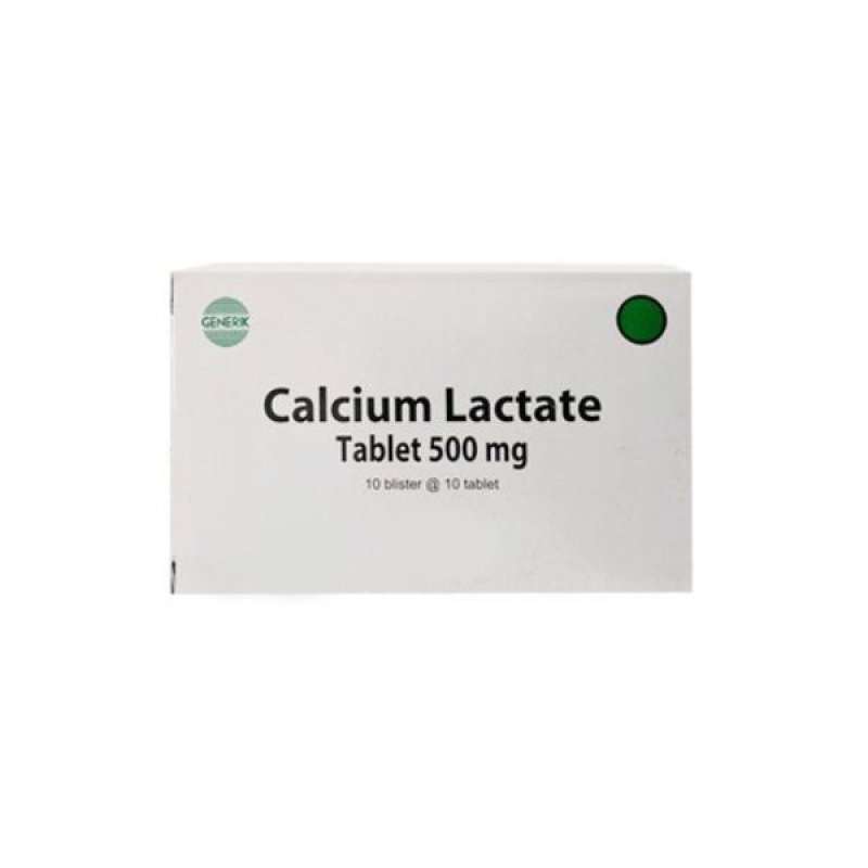 calcium lactate 500 mg 10 tablet