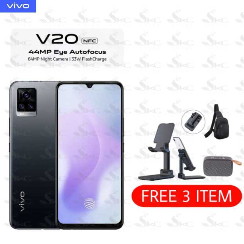 Jual Vivo V20 Nfc Fast Charging 33w Smartphone 8 128gb Free Speaker Bluetooth Bag Stand Holder Online November 2020 Blibli Com