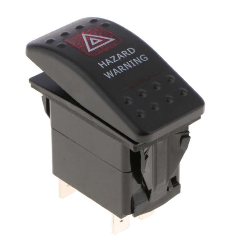20A 12V Red Light Rocker Switch Polaris RZR Maverick Commander 20A 12V Red Light Rocker Switch Polaris RZR Maverick Commander