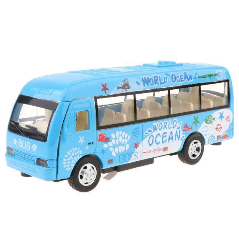 Jual Cute Travel Bus Alloy Diecast Model Vehicles Toys For Children Birthday Gift Online Desember 2020 Blibli