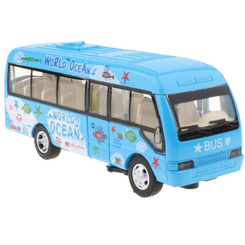Jual Cute Travel Bus Alloy Diecast Model Vehicles Toys For Children Birthday Gift Online Desember 2020 Blibli