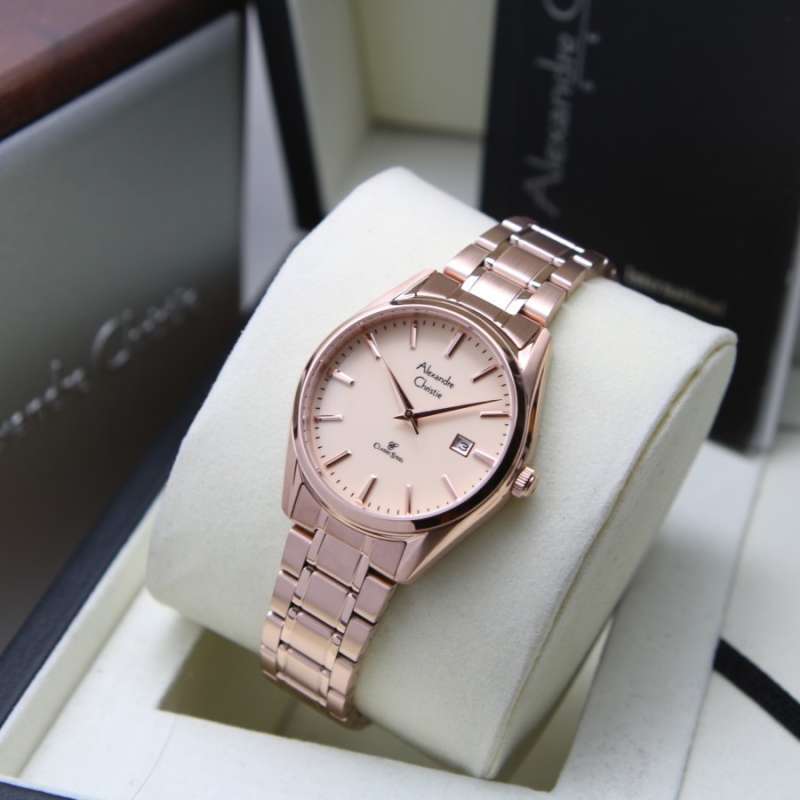 Jam casio wanita rose gold store